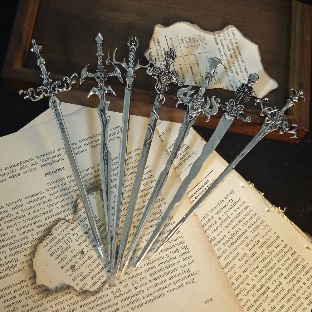 Hair Care Ingredients - 1pc Gothic Style Metal Sword Hairpin