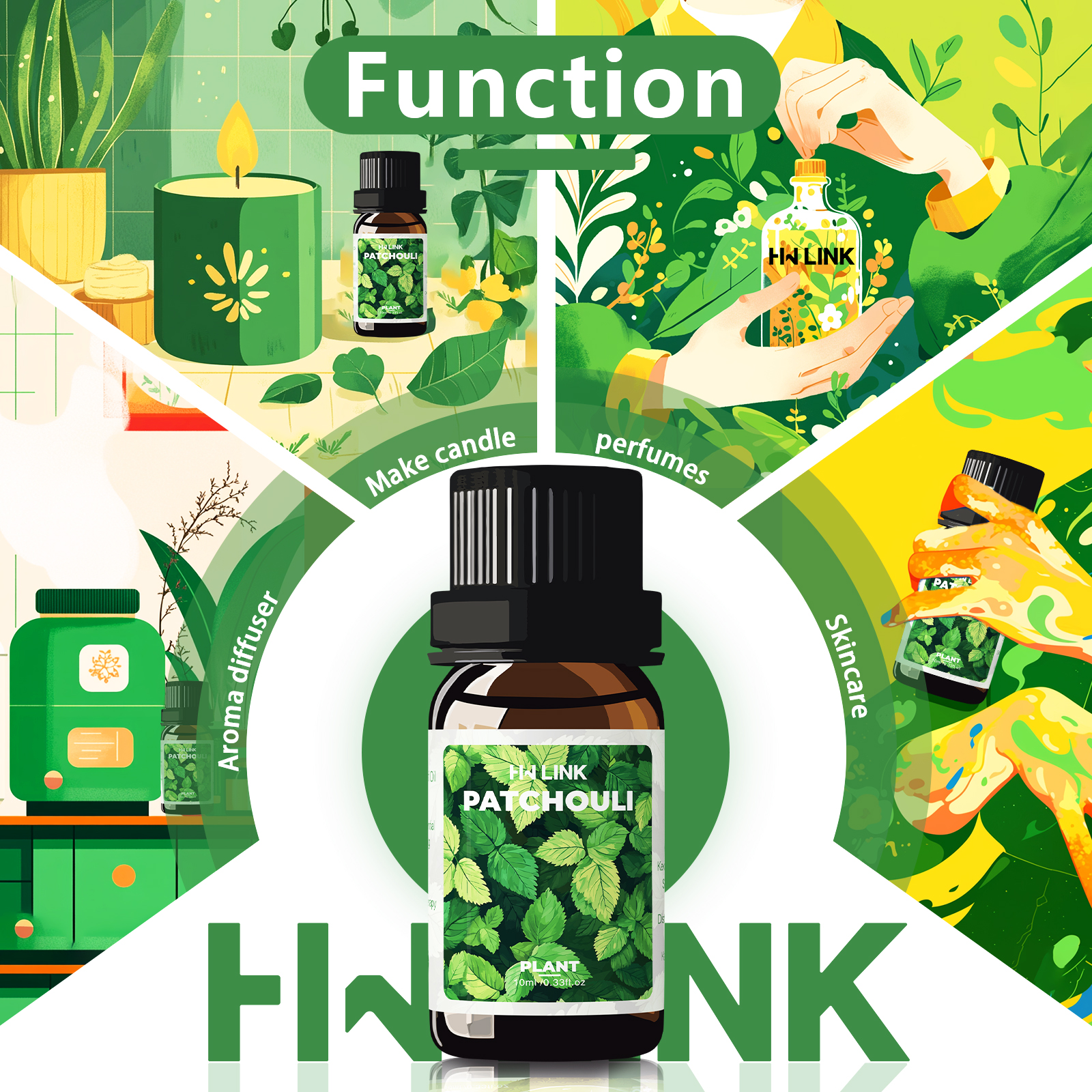 10ml Patchouli Essential Oils  - Hair Care Natur recension och pris