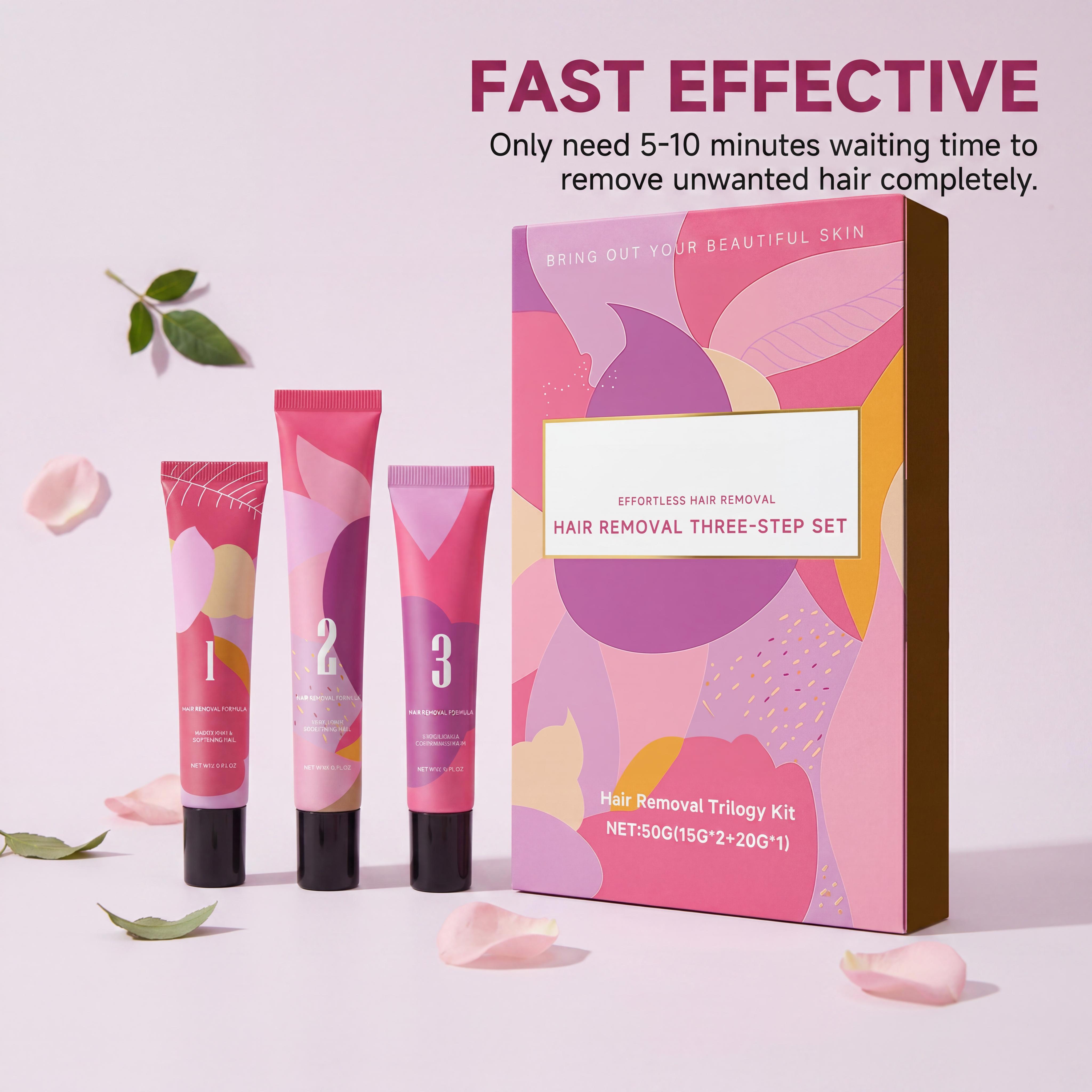 Hair Removal Cream Kit 3-Step  - Hair Care Step recension och pris