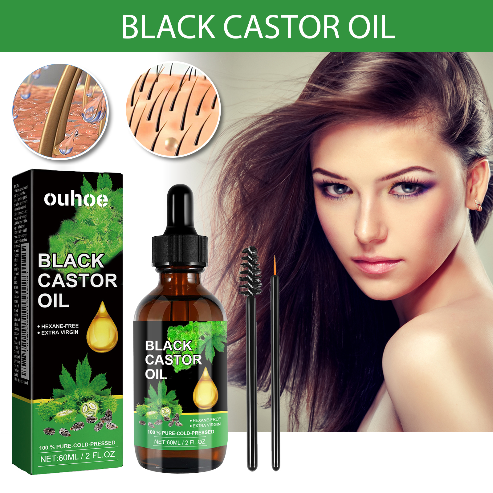 Black Castor Oil Nourishes Hai - Hair Care Natur recension och pris