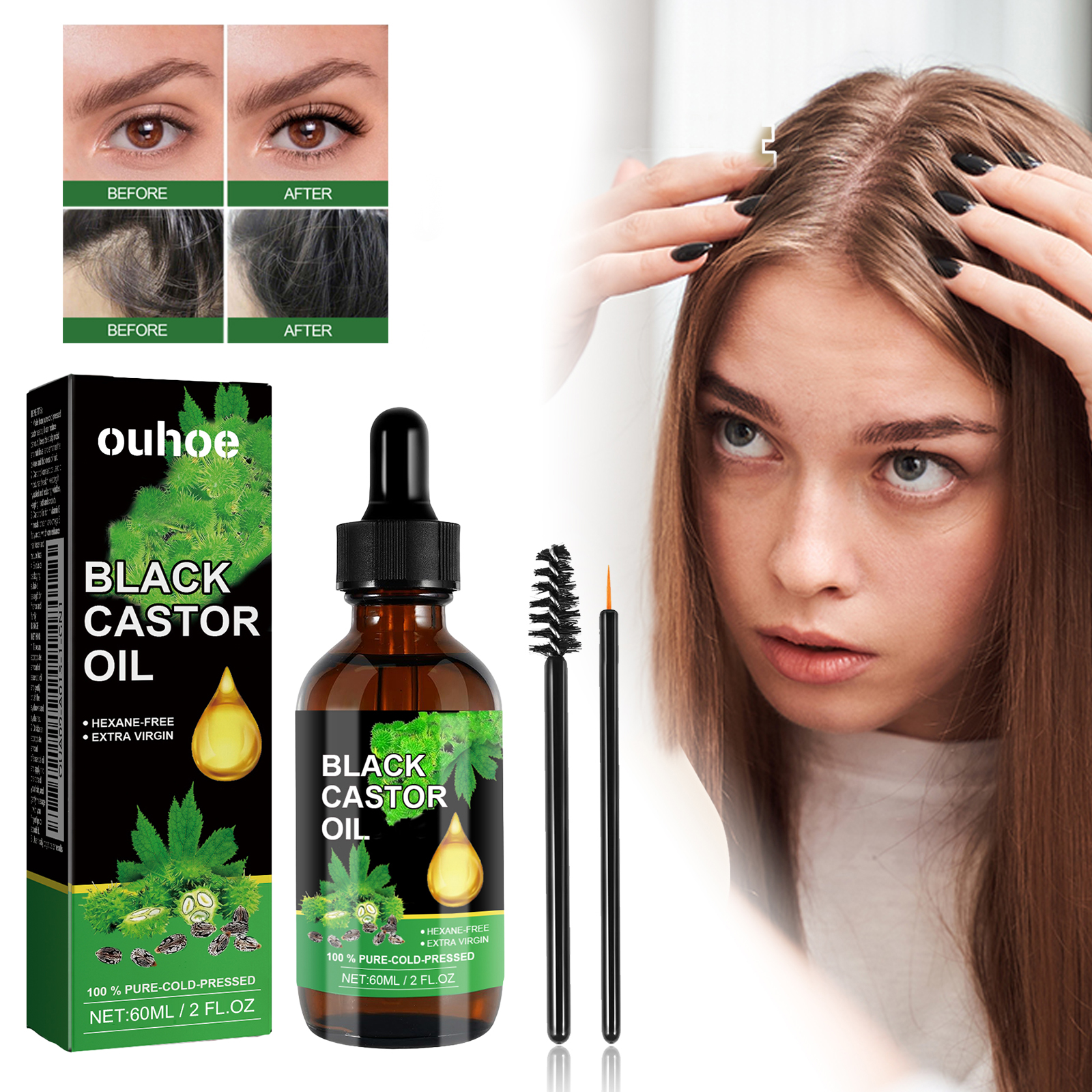Black Castor Oil Nourishes Hai - Hair Care Natur recension och pris