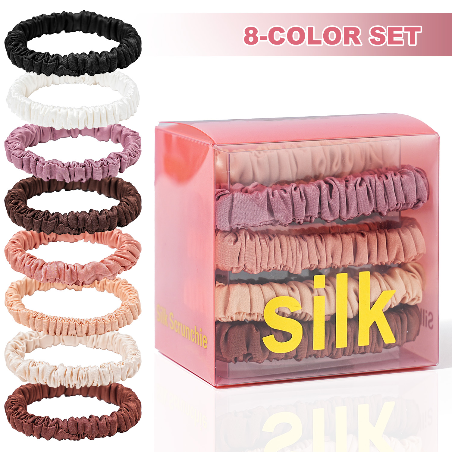 8PCS/Set 100% Pure Mulberry Si - Hair Care Routine recension och pris