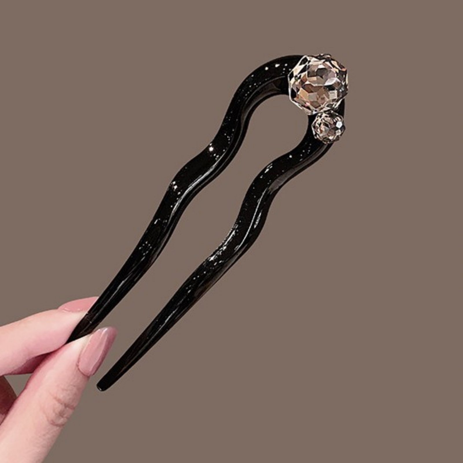 1PC Crystal Hair Fork,Black El - Hair Care Ingredients recension och pris
