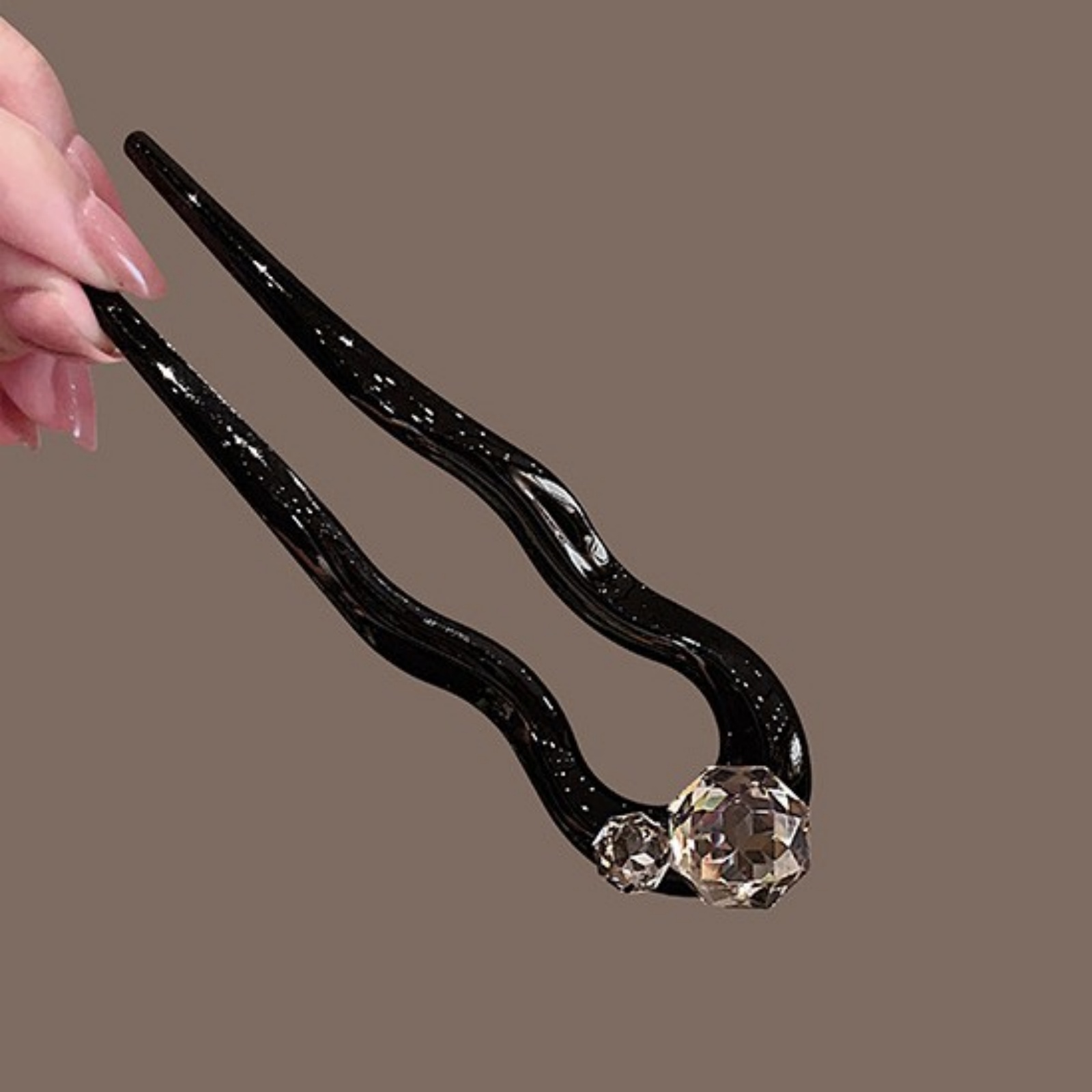 1PC Crystal Hair Fork,Black El - Hair Care Ingredients recension och pris