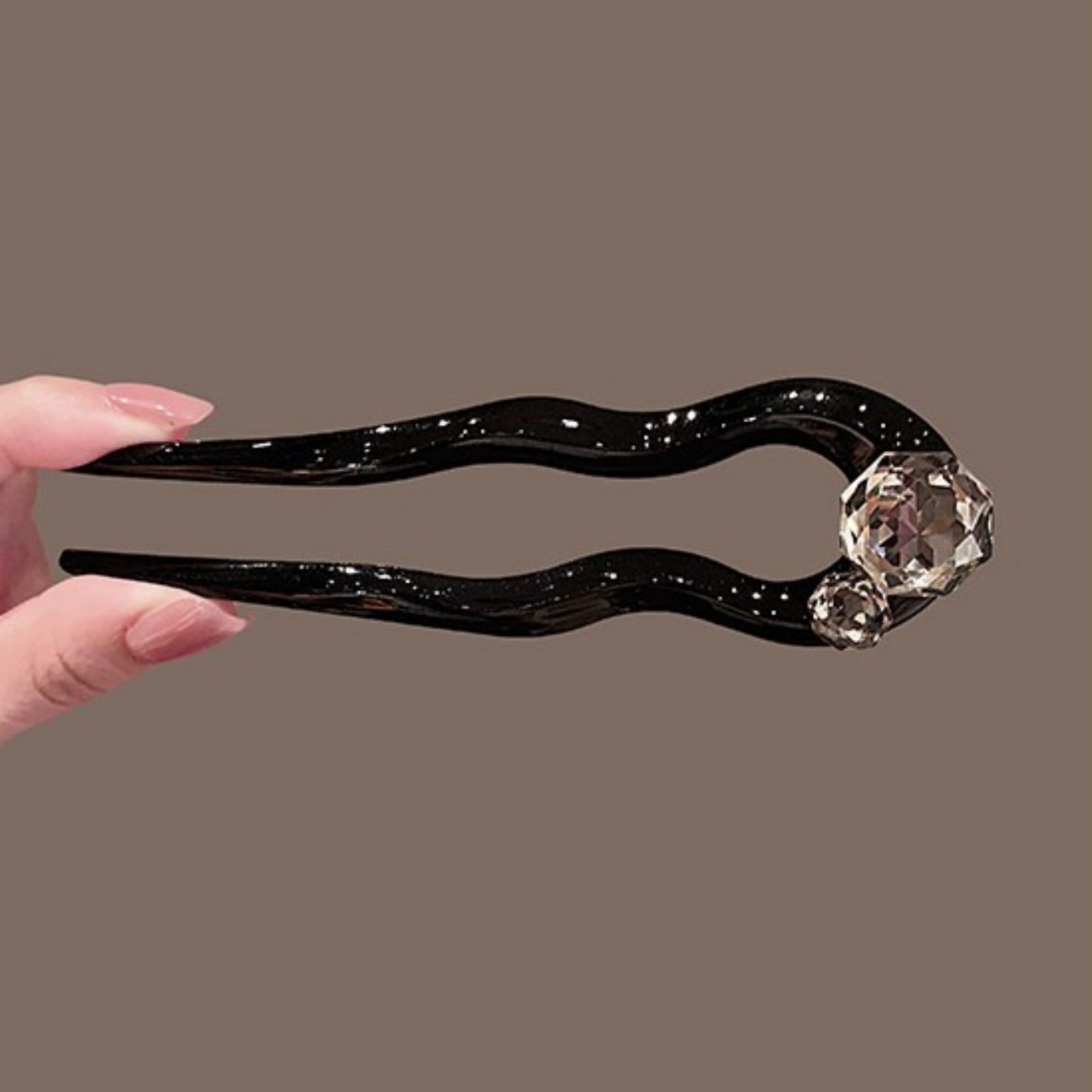1PC Crystal Hair Fork,Black El - Hair Care Ingredients recension och pris