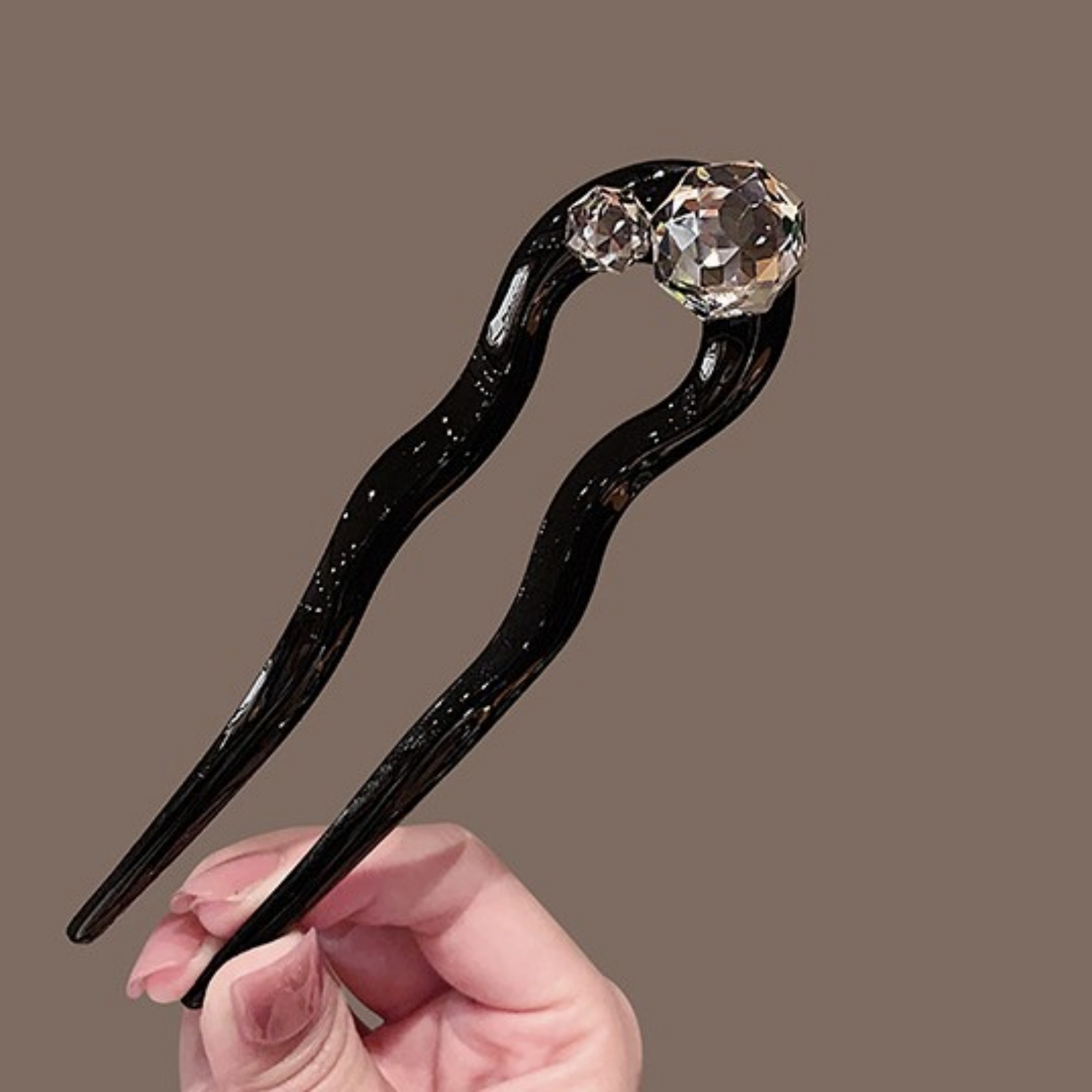 1PC Crystal Hair Fork,Black El - Hair Care Ingredients recension och pris