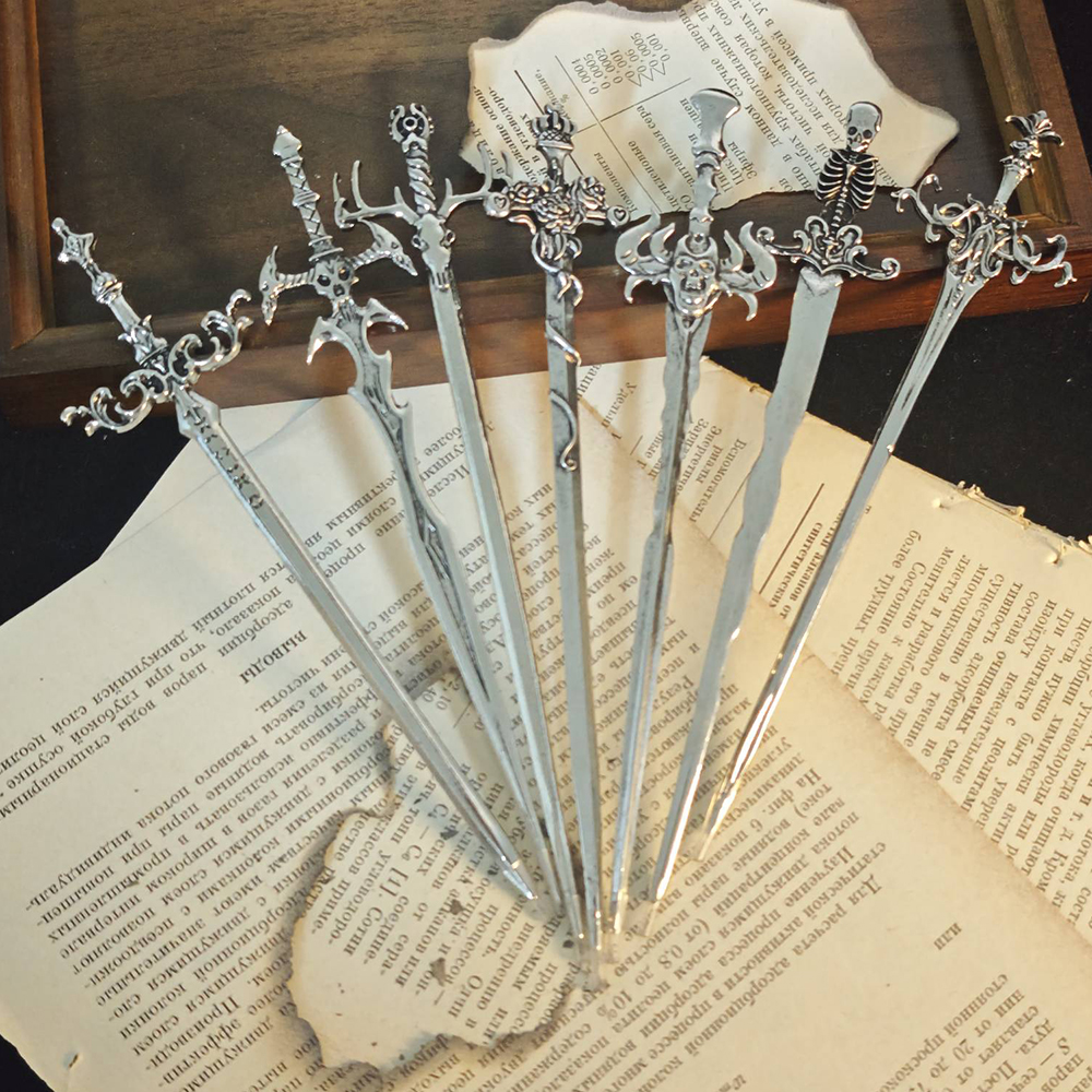 1pc Gothic Style Metal Sword H - Hair Care Ingredients recension och pris