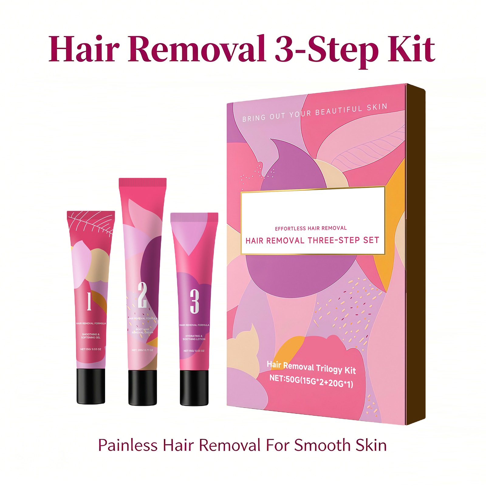 Facial Hair Removal 3-Step Set - Hair Care Step recension och pris