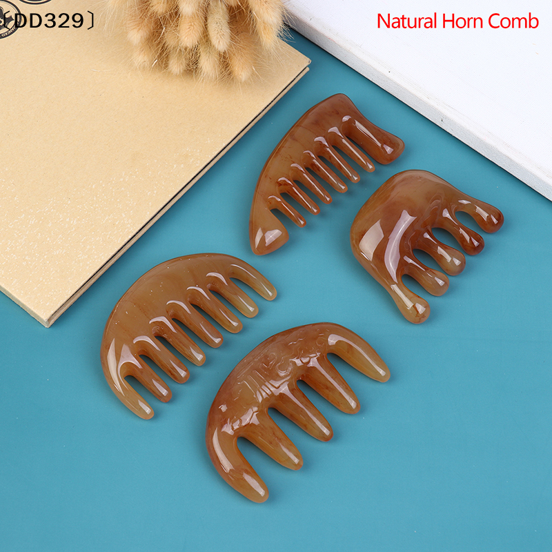 1×Natural Ox Horn Pocket Comb  - Hair Care Natur recension och pris
