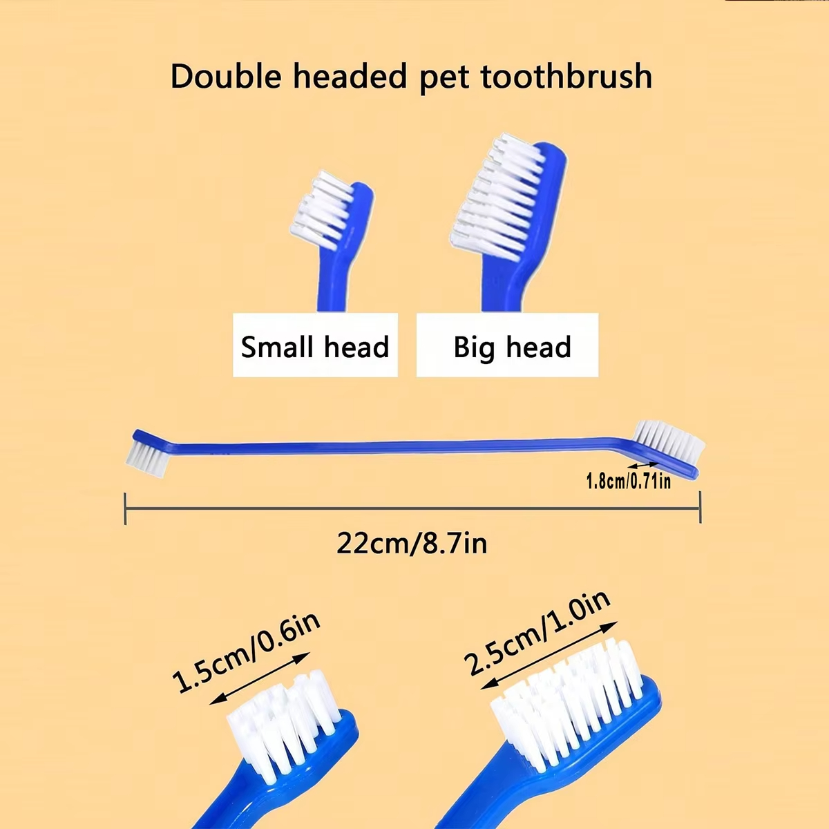 5pcs/set Long Handle Pet Tooth - Hair Care Routine recension och pris