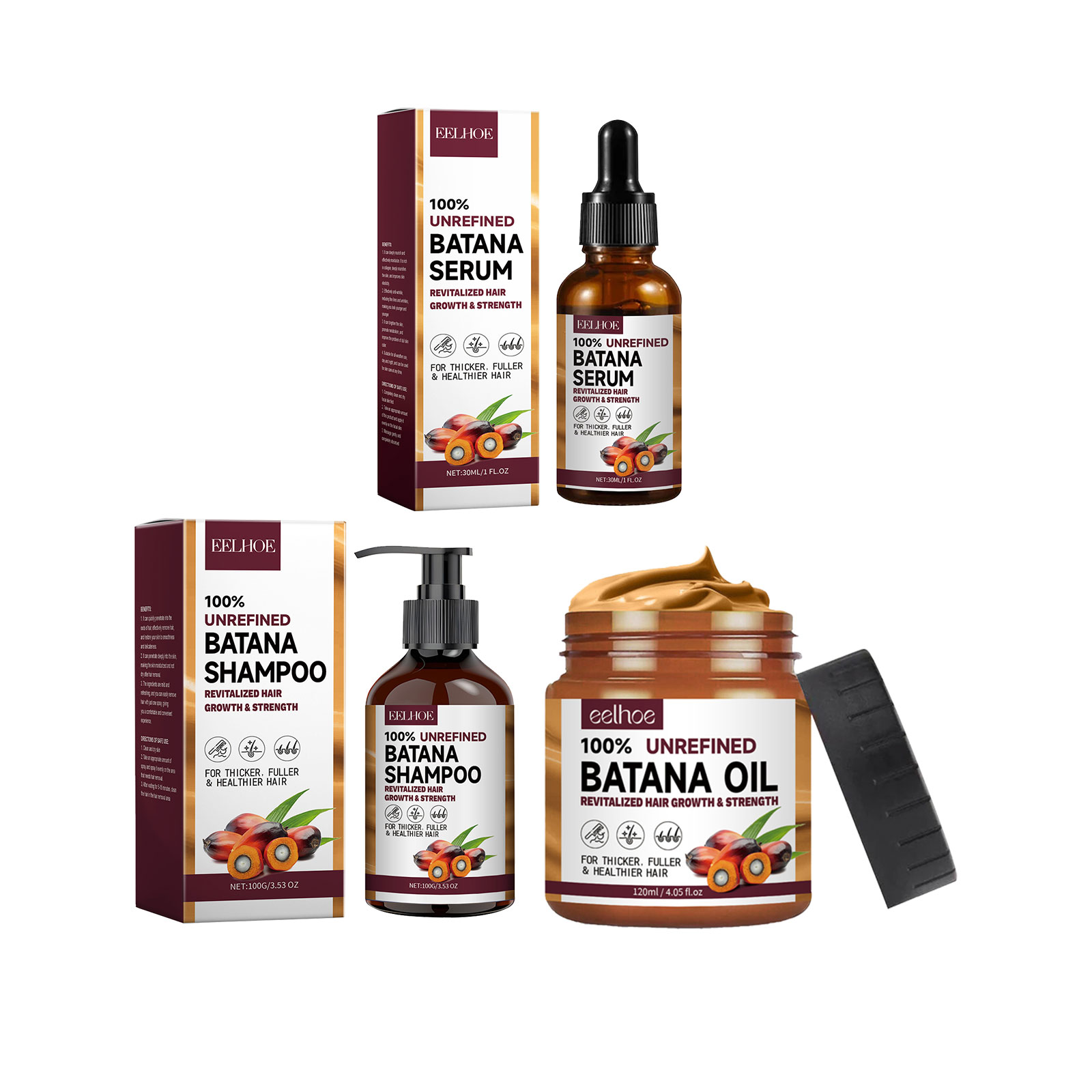 EELHOE Natural Batana Oil Deep - Hair Care Clinic recension och pris