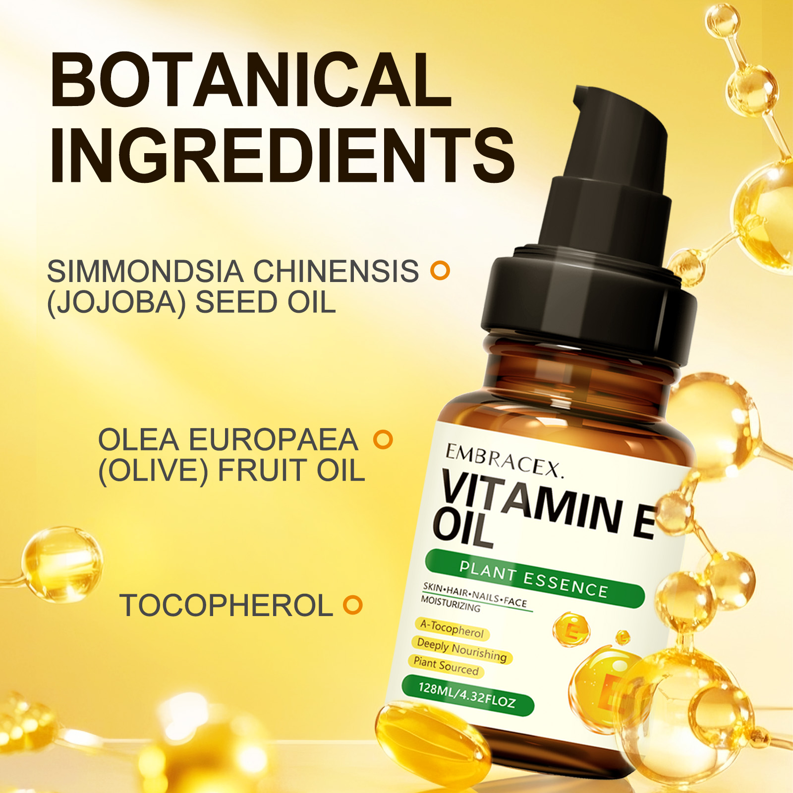 128ml Vitamin E oil Essential  - Hair Care Natur recension och pris