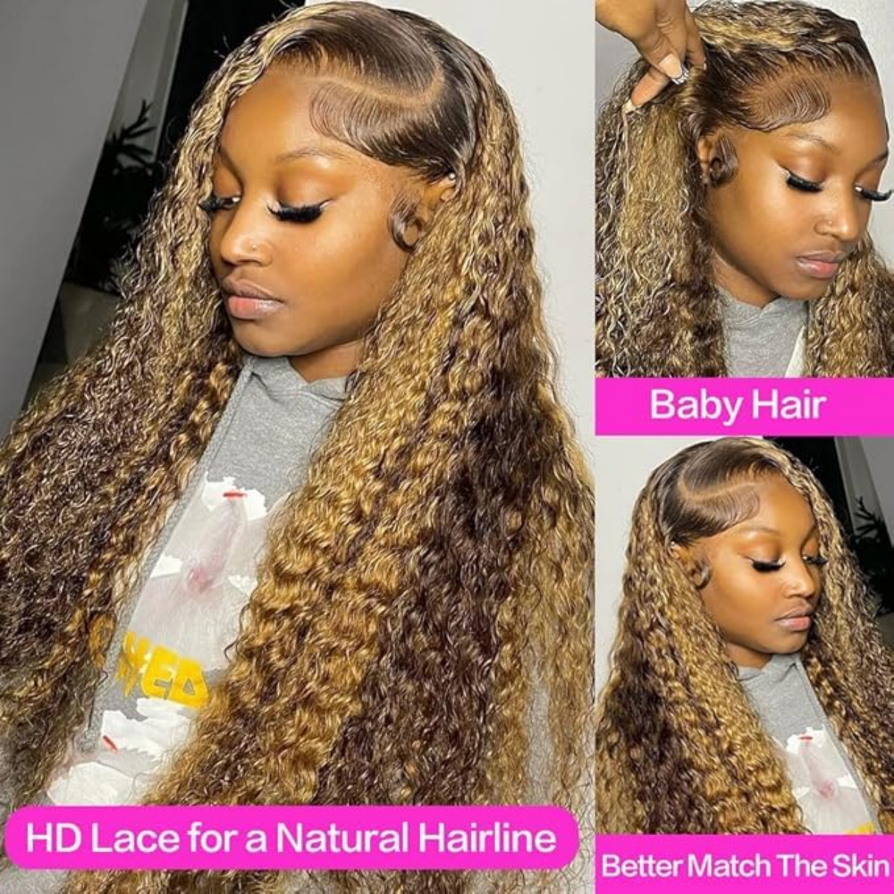 Highlight Curly Wig 13x4 Lace  - Hair Care Routine recension och pris